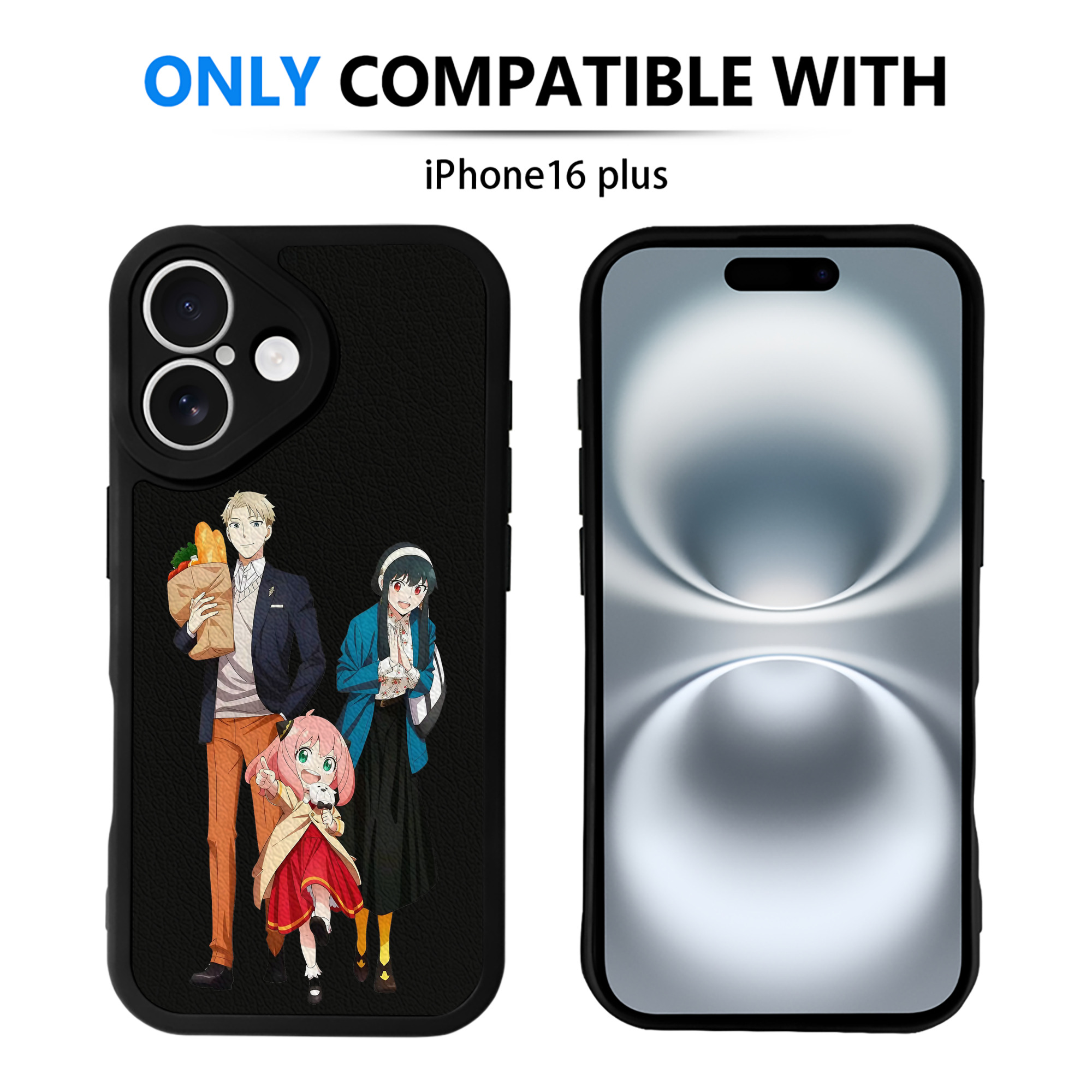 （画像用） SPY×FAMILY间谍家家酒 【iPhone 16シリーズ対応】シリコンスマホケース（レザー調） 材質：シリコン